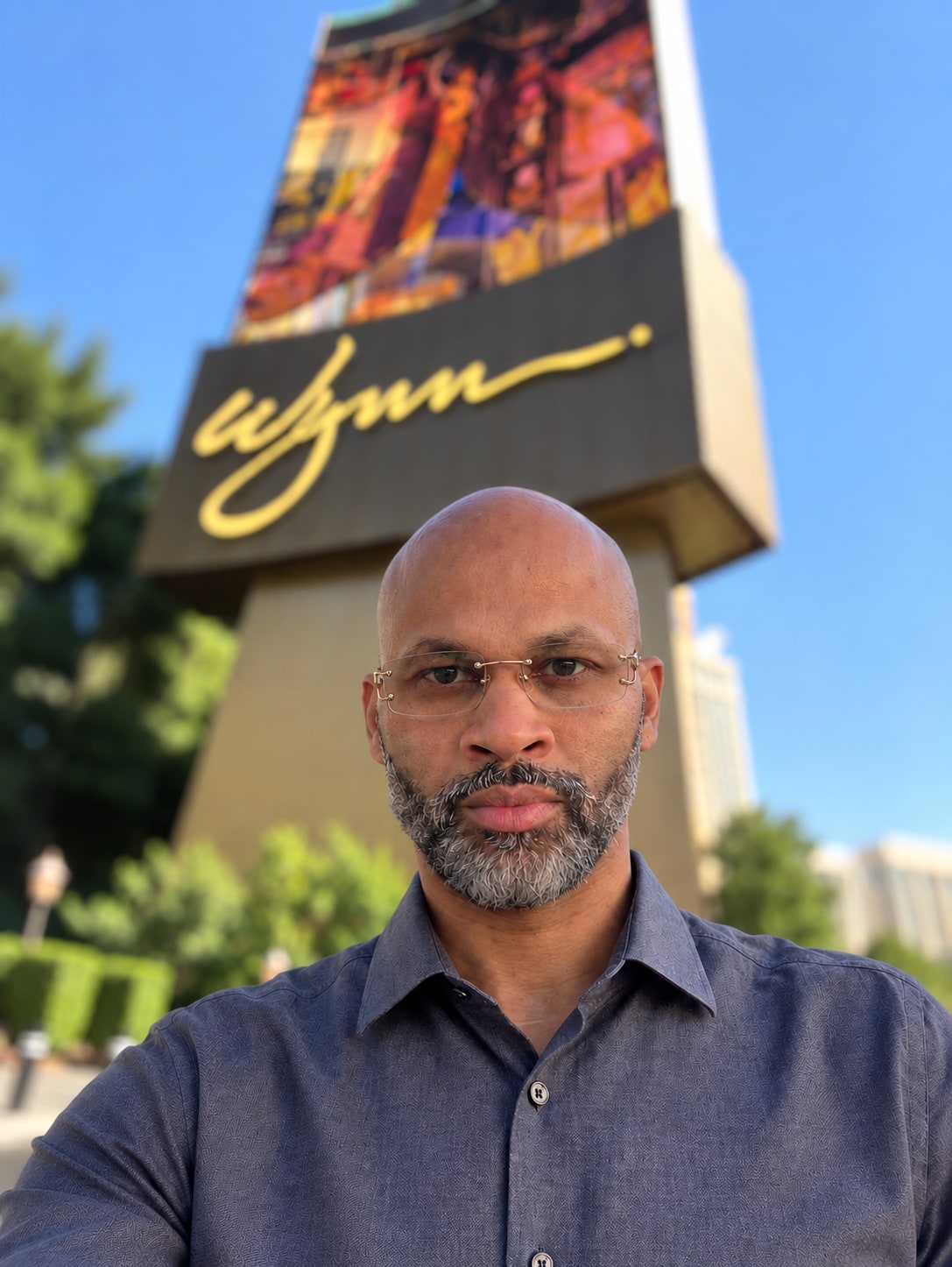 William McKinney outside Wynn Las Vegas